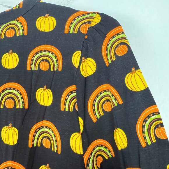 NWT Modcloth Winning Them Over Short Sleeve Top Black Pumpkin Size Medium M NEW - Picture 12 of 12